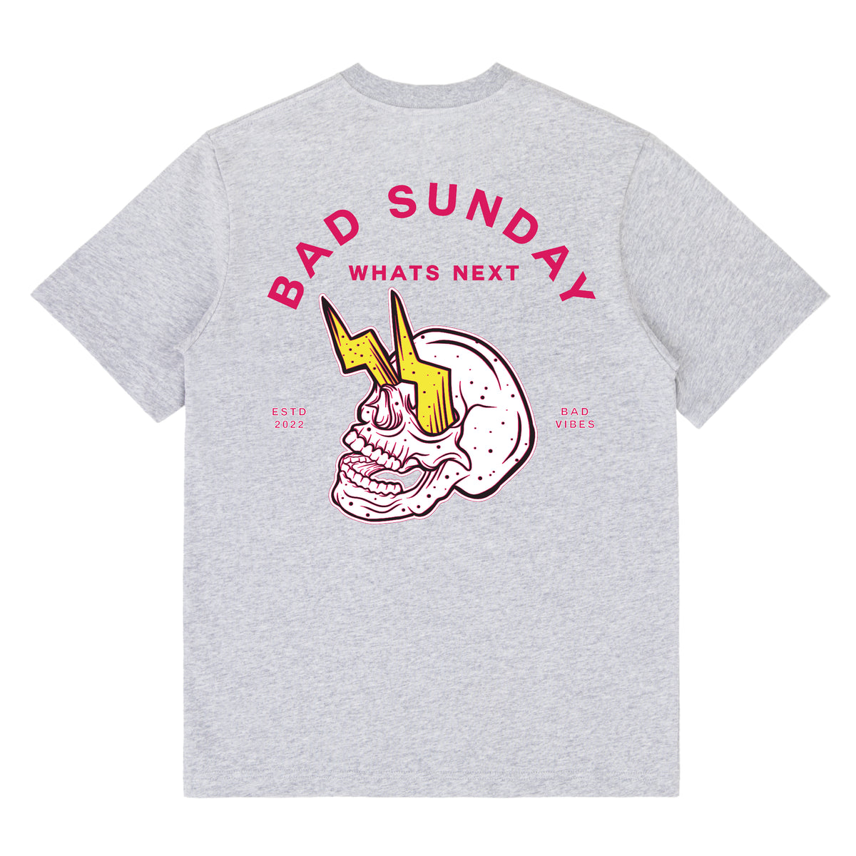 The Bad Sunday Front & Back Print Tee