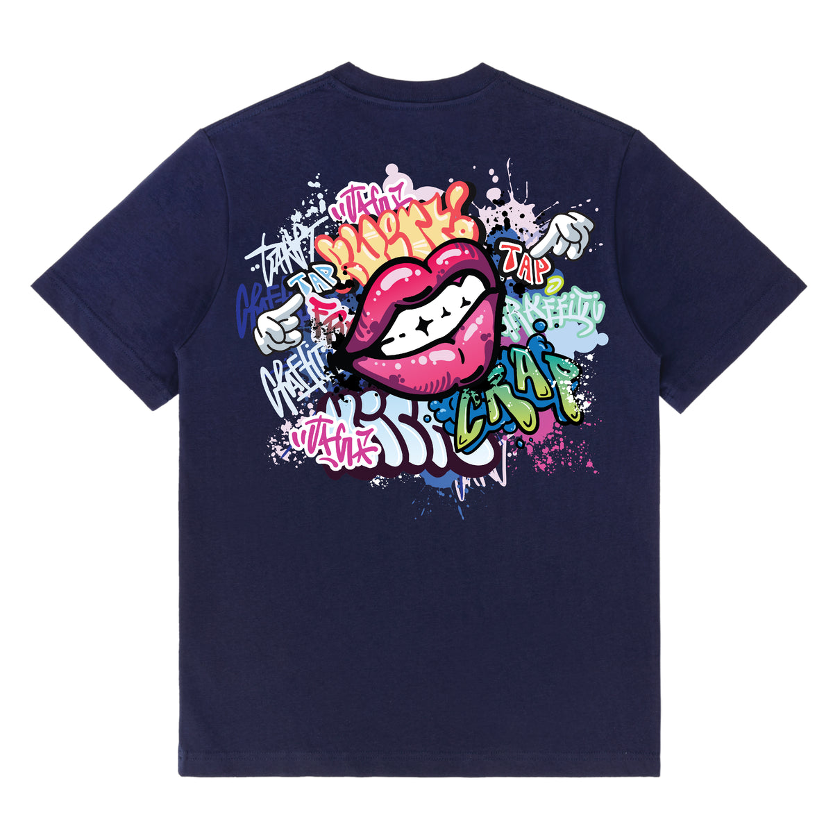 Kissy Kissy Back Print Tee