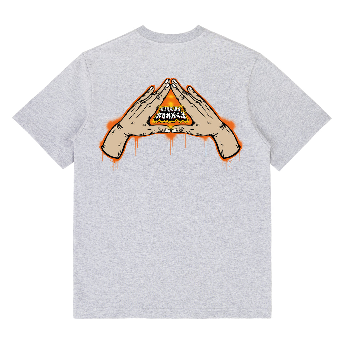 Circus Monkey Front & Back Print Logo Tee #1