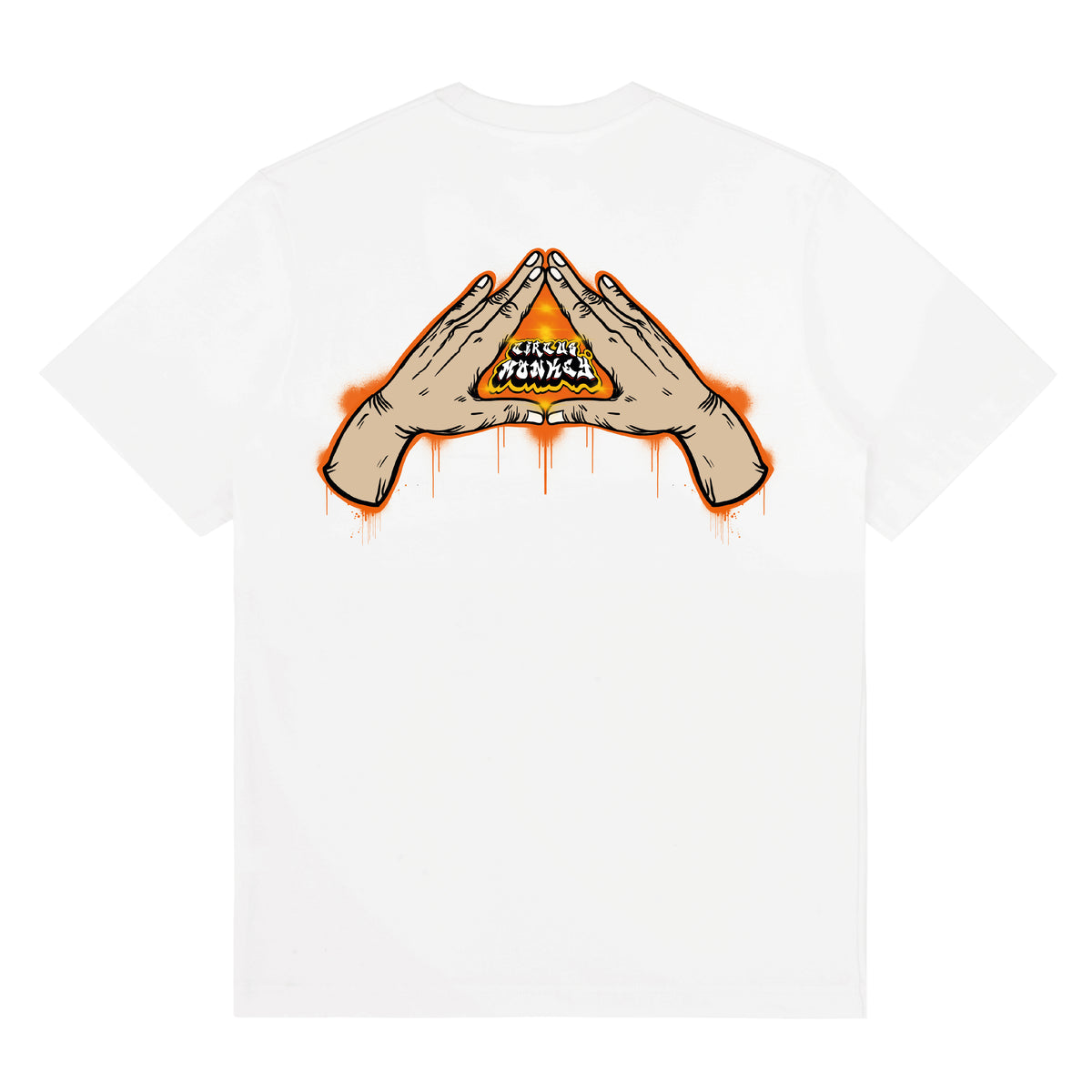 Circus Monkey Front & Back Print Logo Tee #1