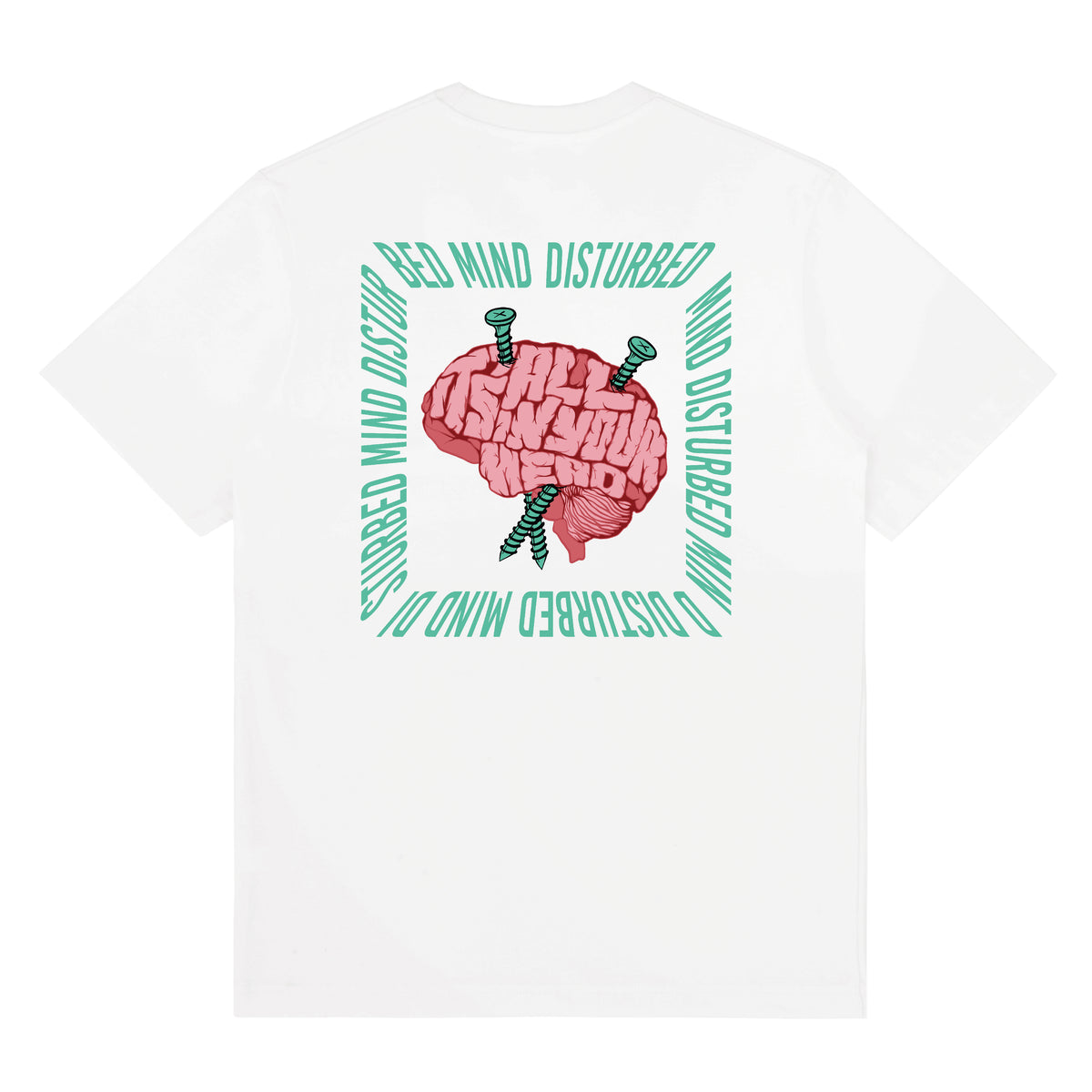 Mind Disturbed Front & Back Print Tee