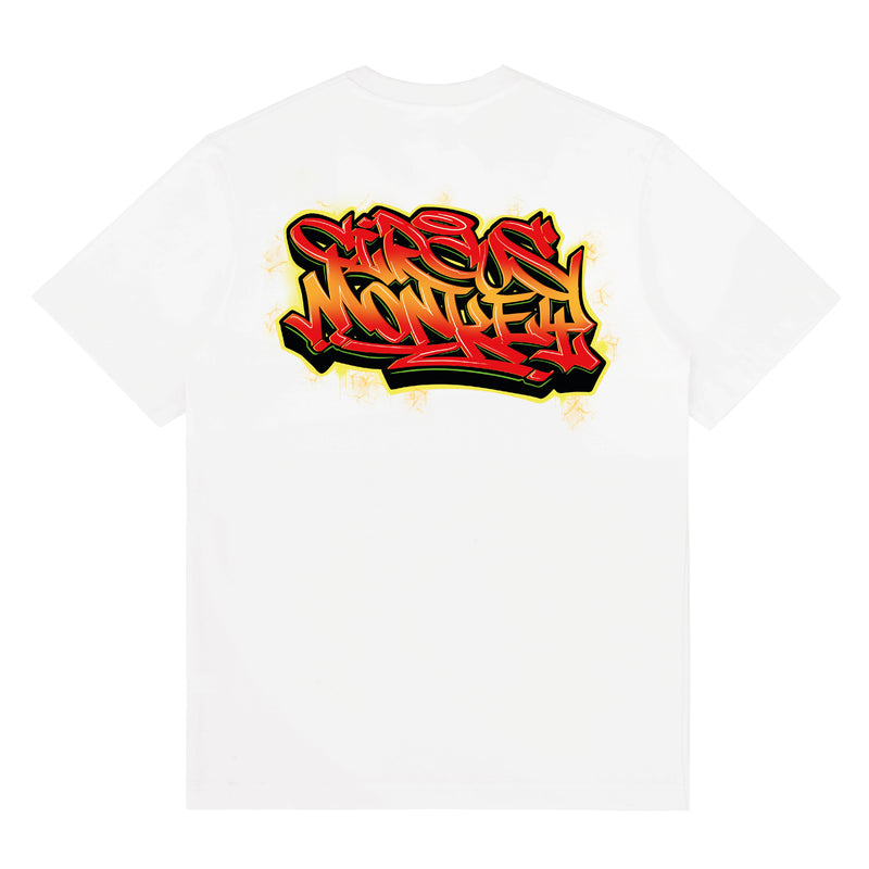 Circus Monkey Front & Back Print Logo Tee #2