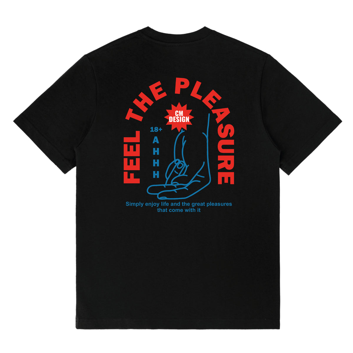 Feel The Pleasure Front & Back Print Tee