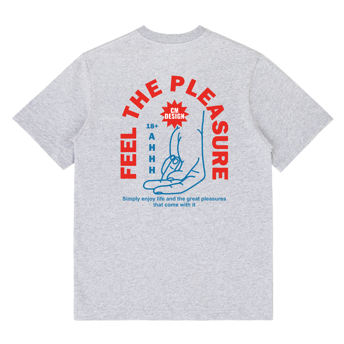 Feel The Pleasure Front & Back Print Tee