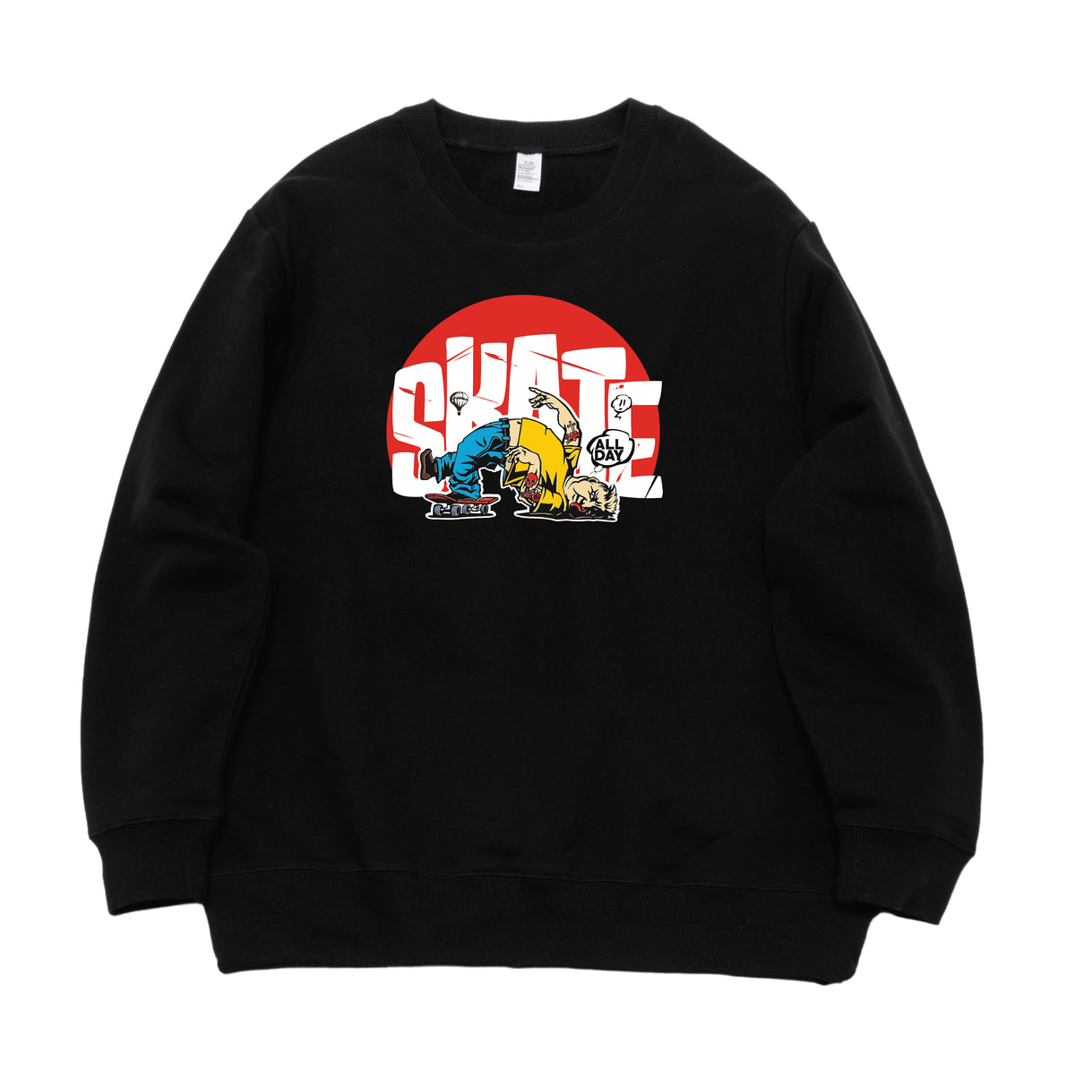 The Doped Boy Skates All Day Logo Crewneck Sweatshirt - Unisex