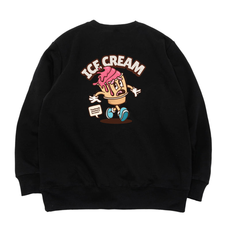 Ice Cream Addict Logo 圓領衞衣 - 男女通用