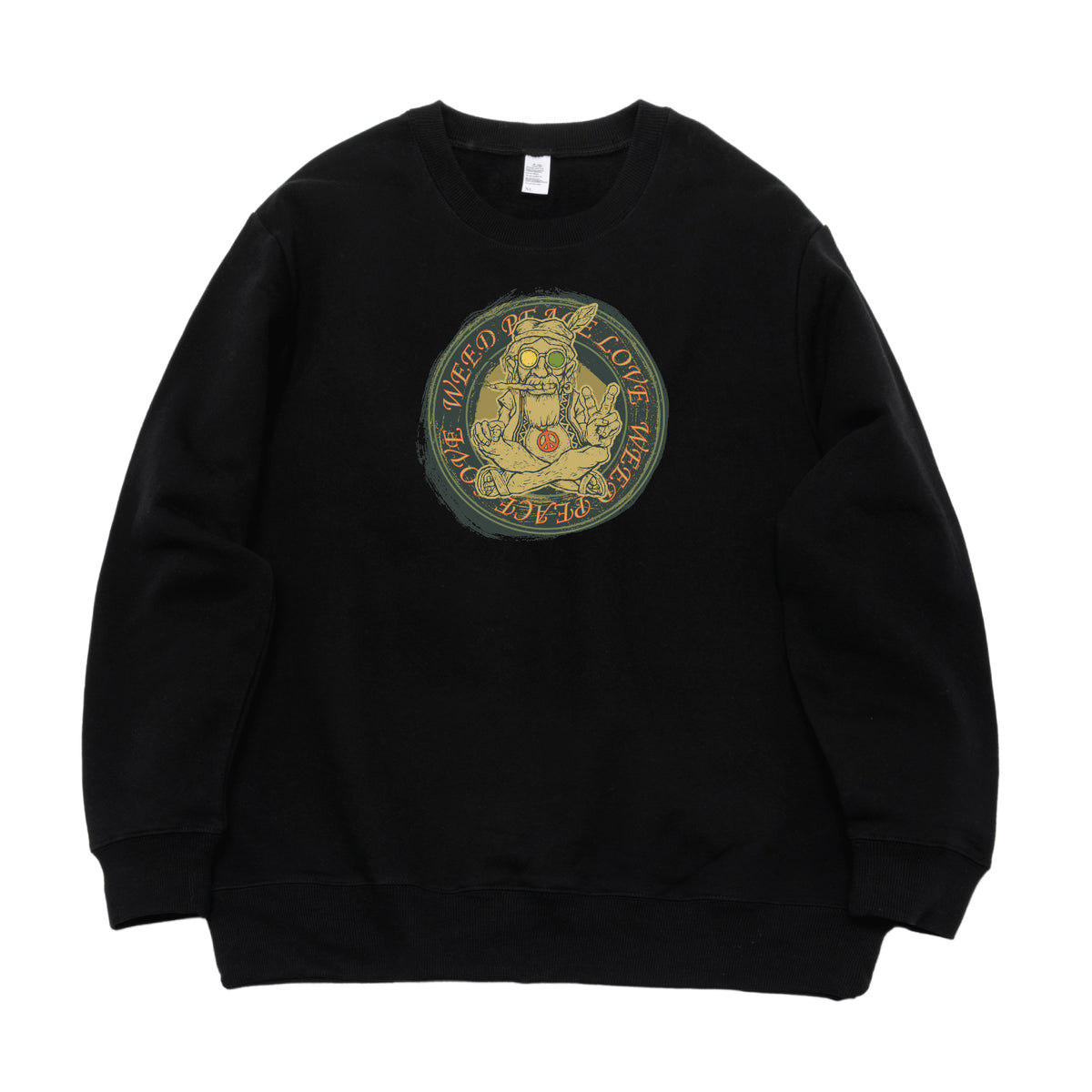 Weedzy For Peace Logo Crewneck Sweatshirt - Unisex