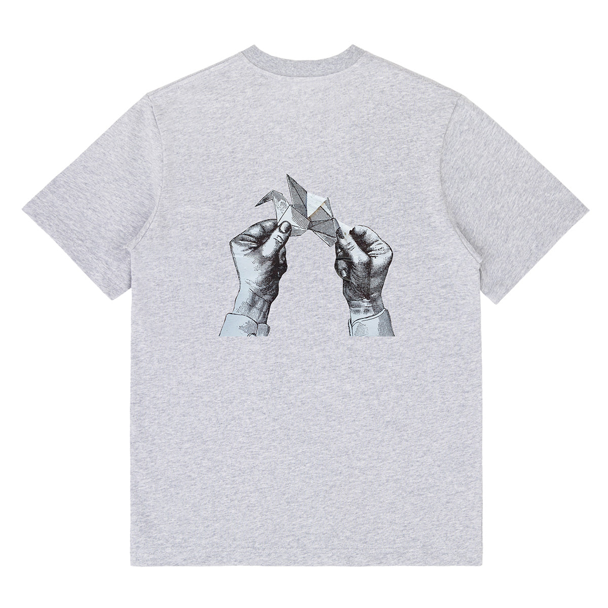 The Crane Bird Front & Back Print Tee