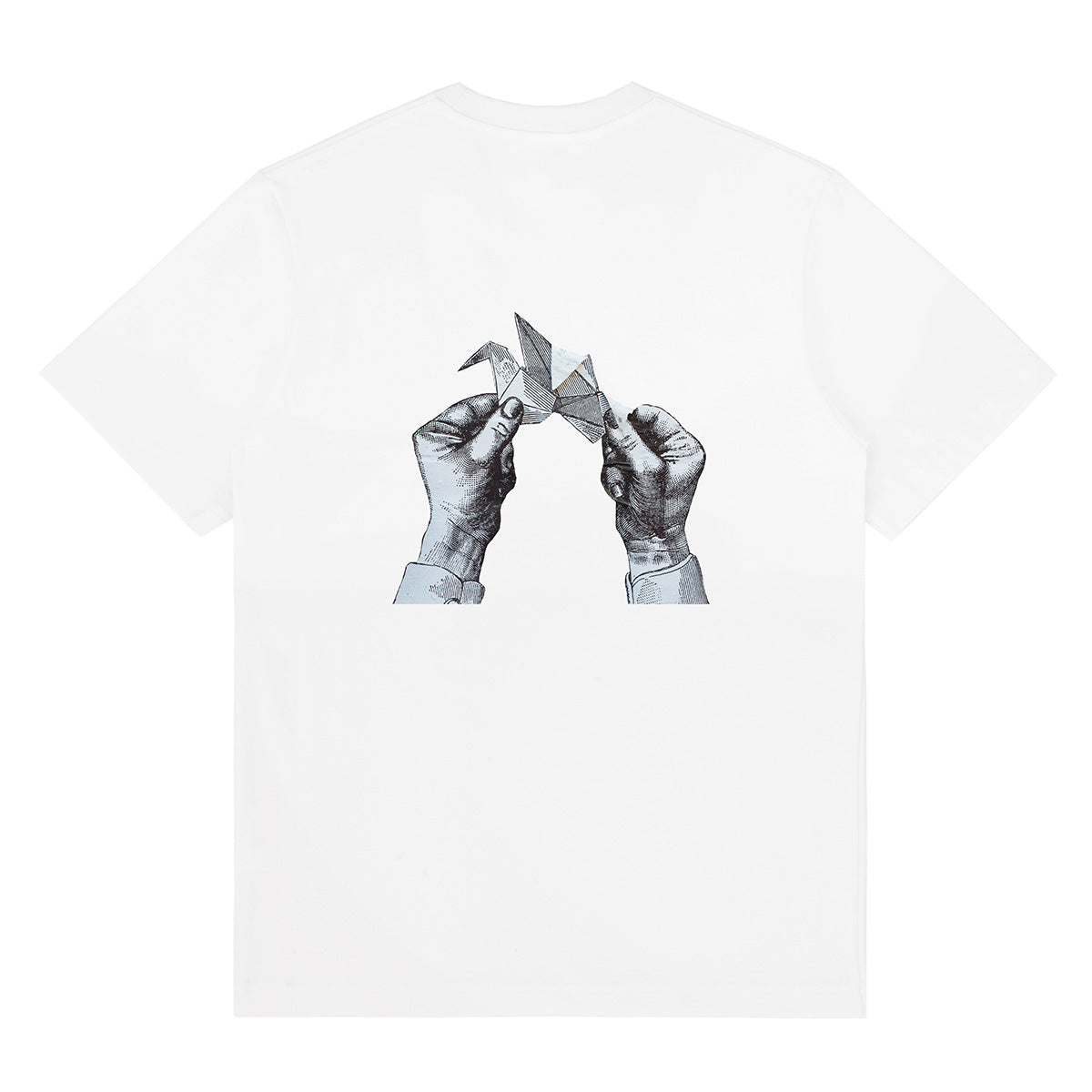 The Crane Bird Front & Back Print Tee